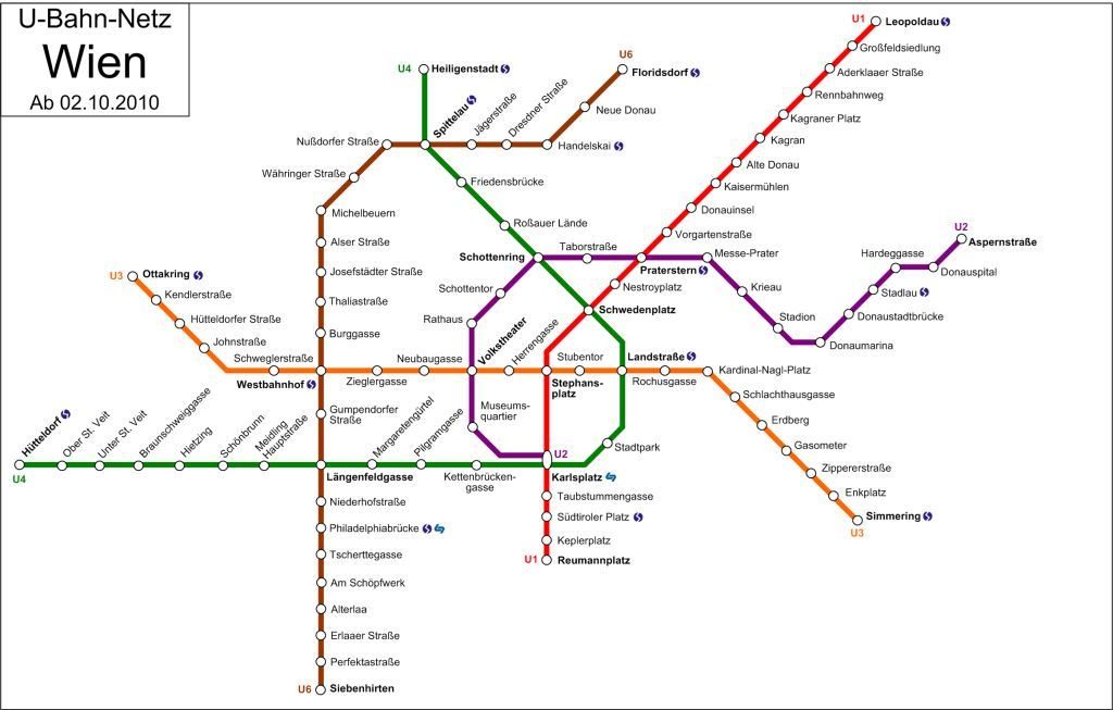 Plan du métro Viennois