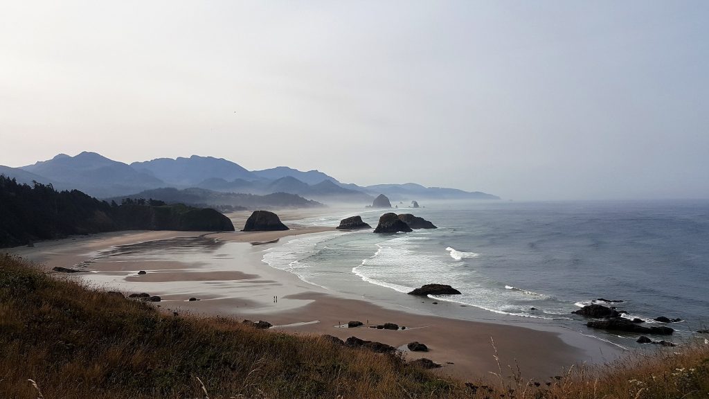 Vue sur Crescent Beach Oregon