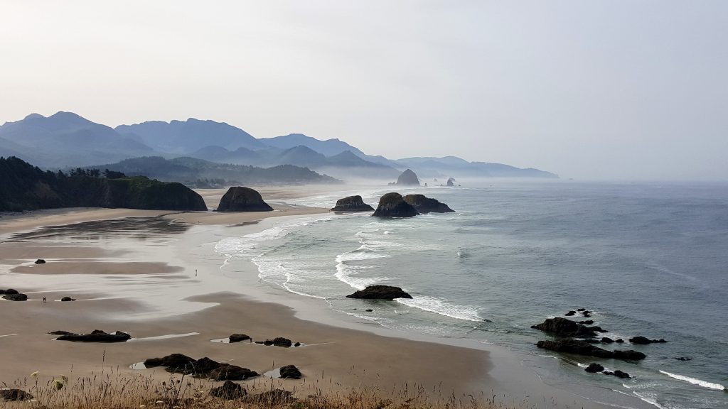 Vue sur Crescent Beach Oregon