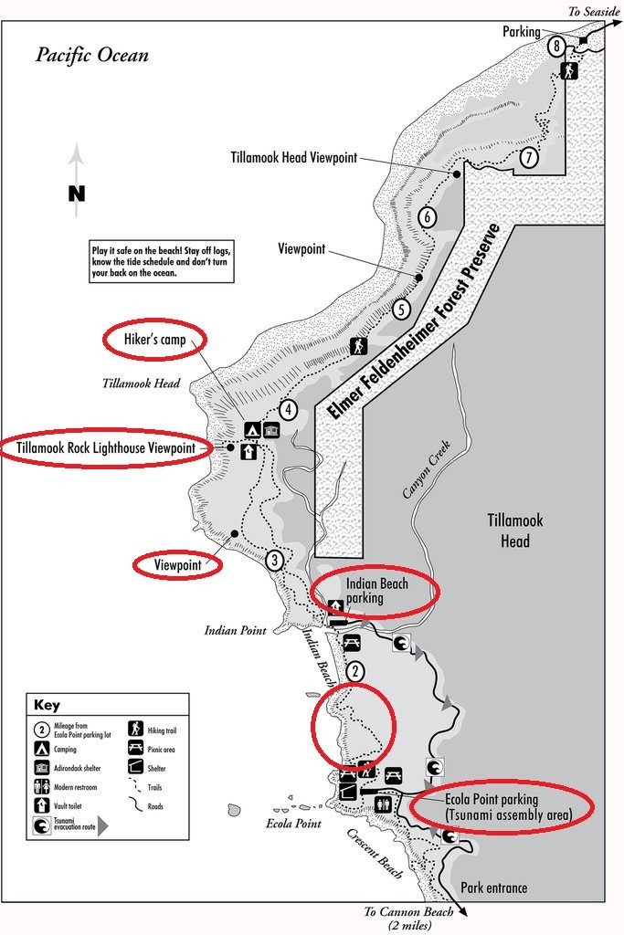 Ecola SP map