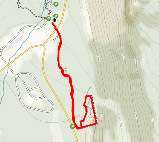 Castle Crest Wildflower garden trail map