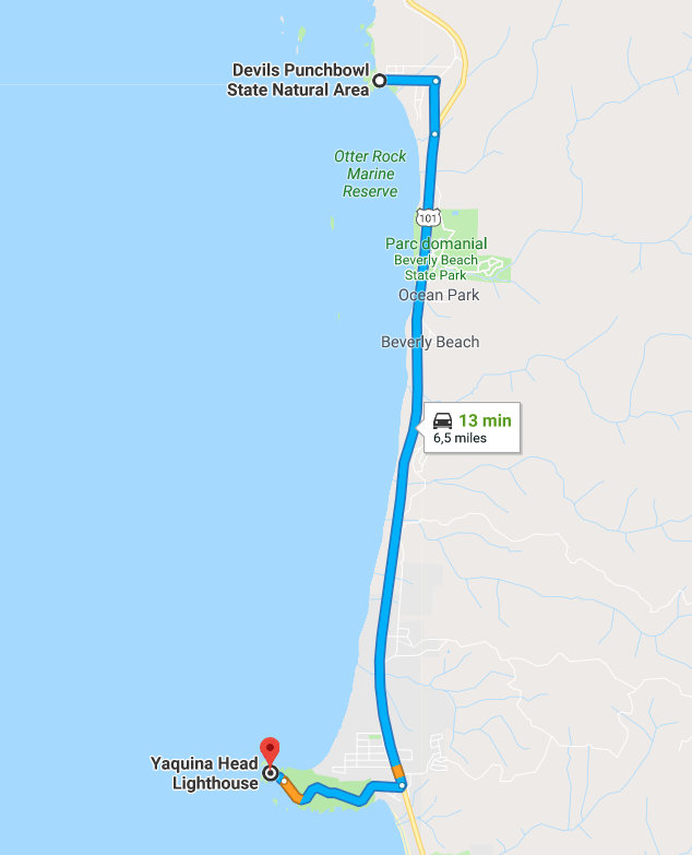 Itinéraire Yaquina Head