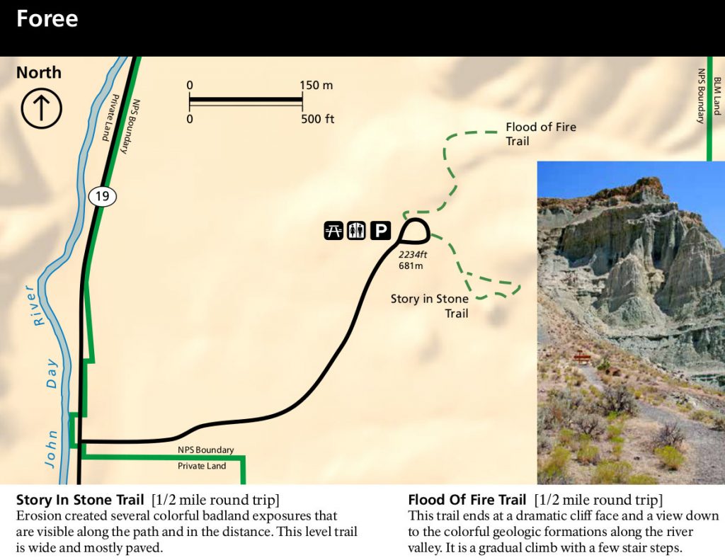 john-day-fossil-beds-foree-trail-map