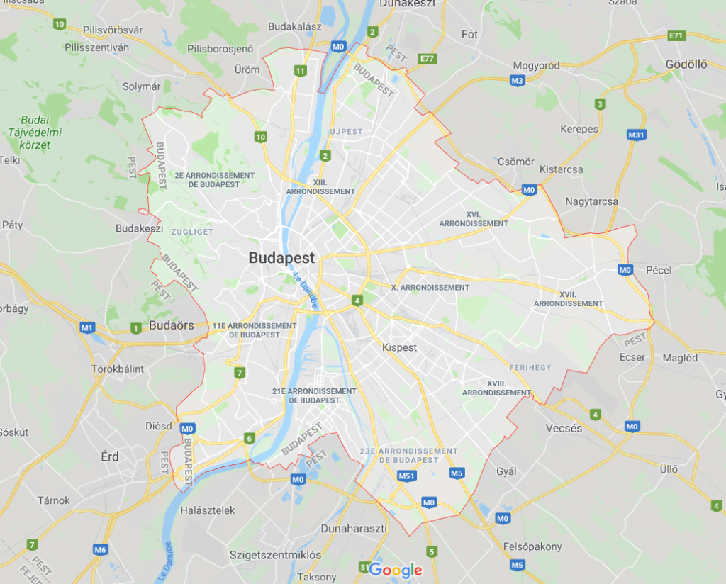 Budapest Map