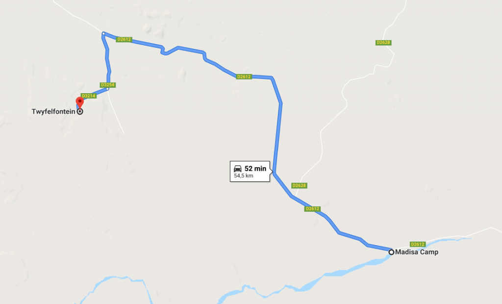 Itinéraire Twyfelfontein