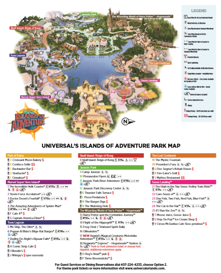 Islands of adventure map