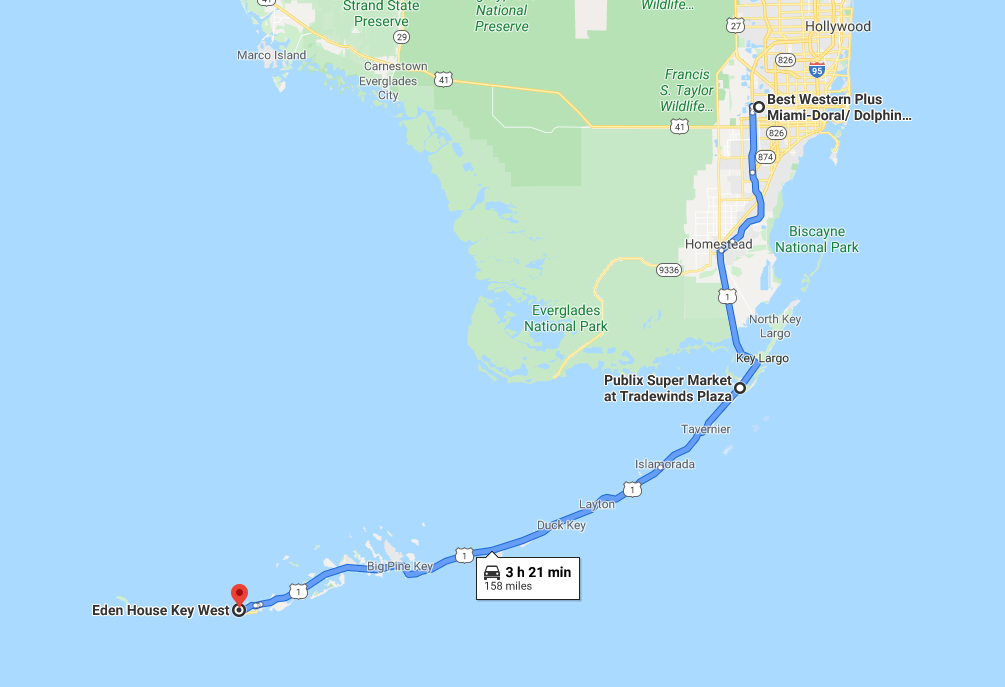 Itinéraire Key West