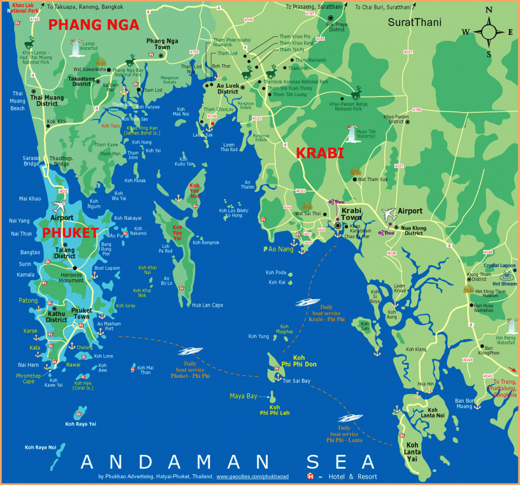 Map région Phuket